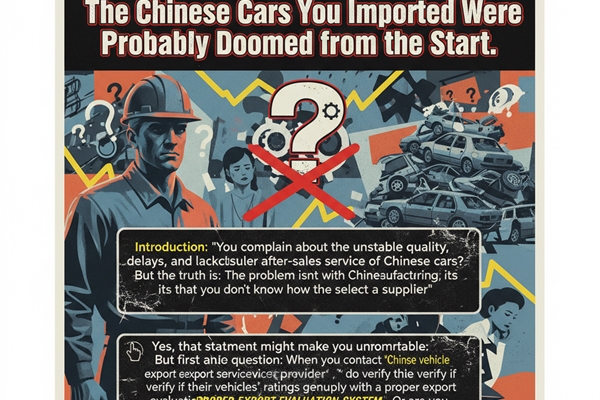 The Hard Truth: The Chinese Cars You Imported Were Probably Doomed from the Start